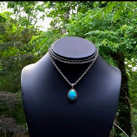 Signed Native American Turquoise Sterling PENDANT - VINTAGE - Picture 16 of 16